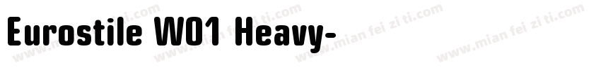 Eurostile W01 Heavy字体转换
